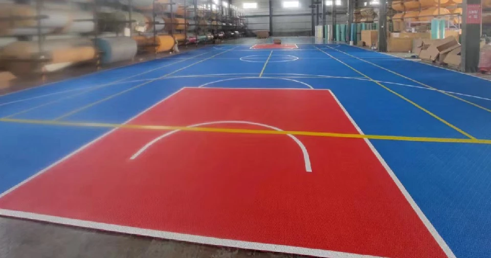 how is a wood basketball floor made