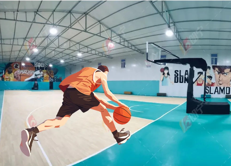 Durable Vinyl Basketball Flooring   Shock-Absorbent & Non-Slip Court Surfaces
