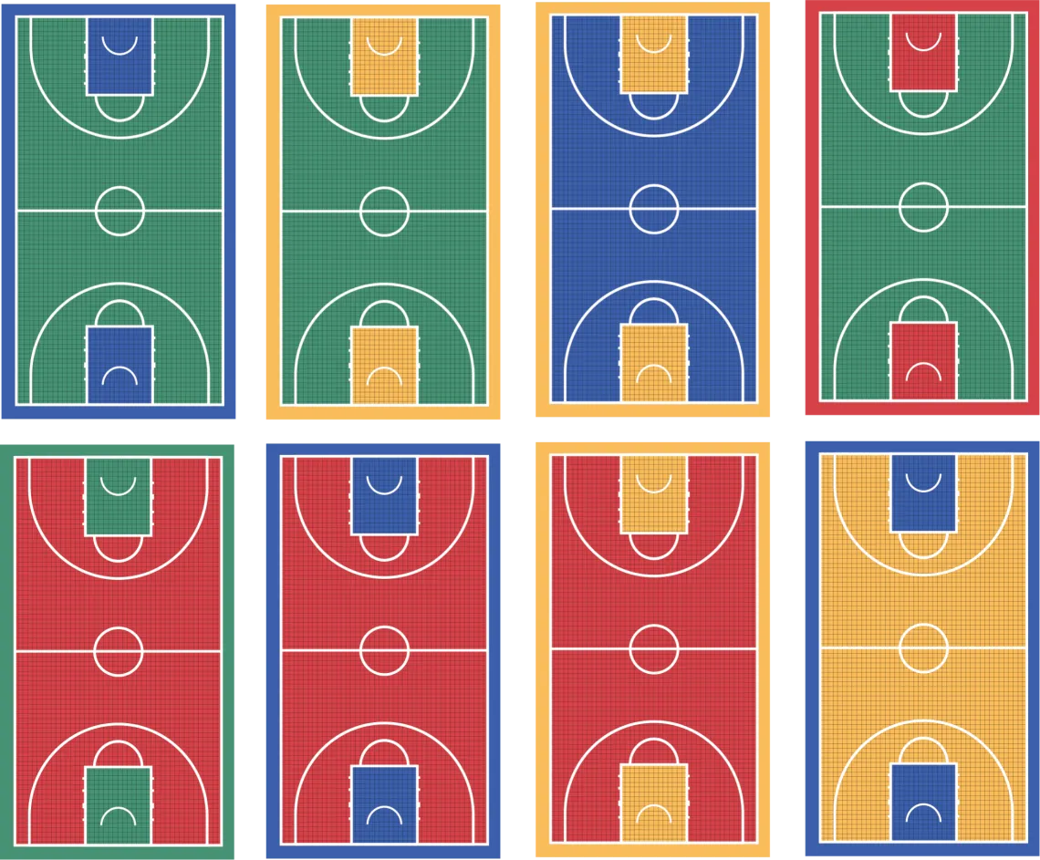 Honeycomb Elastic Pad Sports Court Tiles | Shijiazhuang Langning